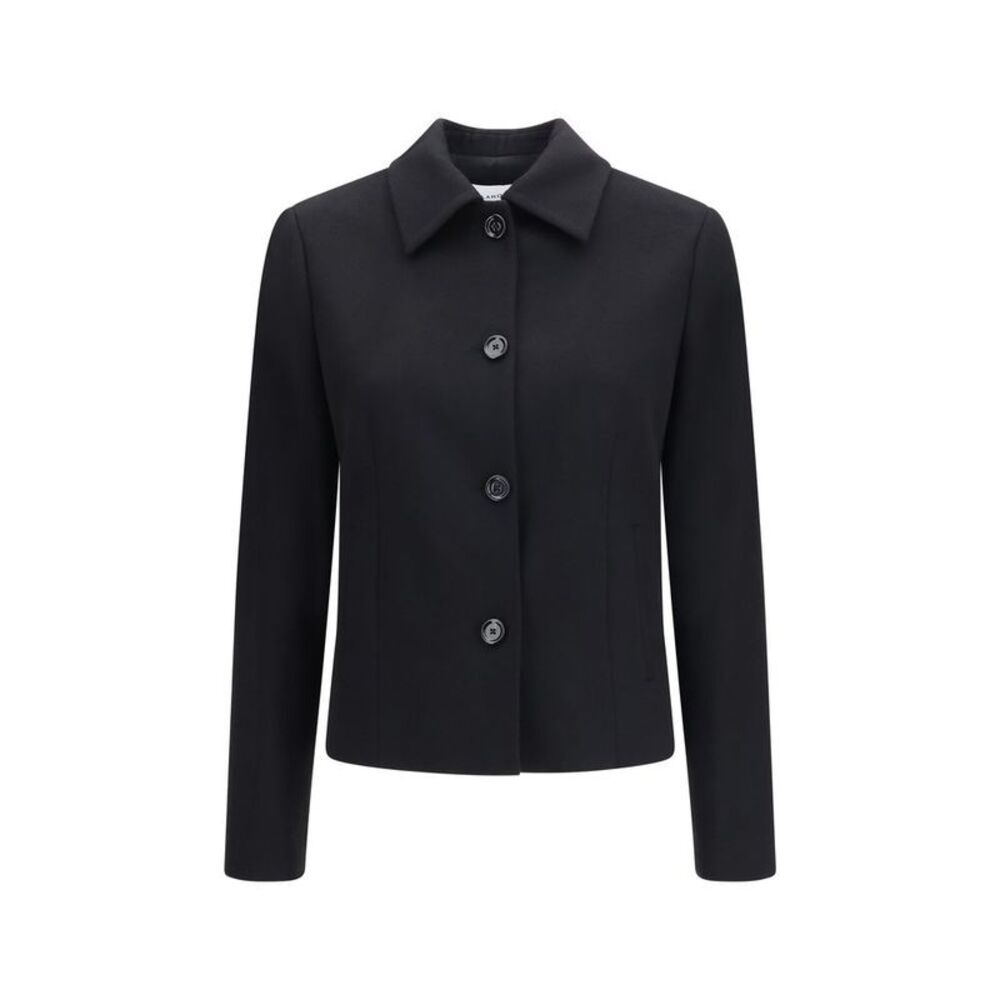 Lardini Black Wool Oves Aries Full-Length Women's Jacket